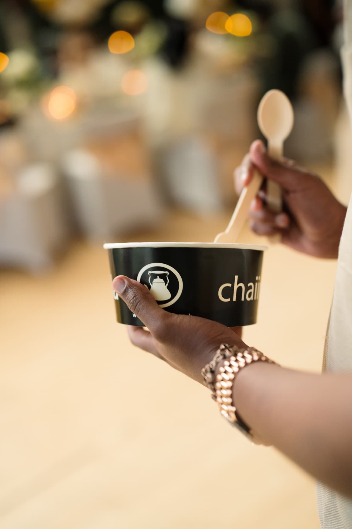 The chaiiwala set-up at the end of service